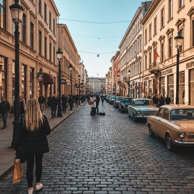 A warm, inviting kitchen scene with baking bread, evoking family memories