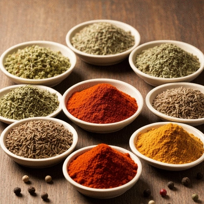 Assortment of umami-rich ingredients like parmesan, mushrooms, and tomatoes